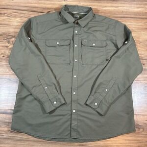 Mountain Hardwear Mens XXL |Green| Long Sleeve Vented Utility Button Up Shirt